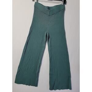 Abercrombie & Fitch Soft Ribbed Knit Boot Cut Pants Women's Small